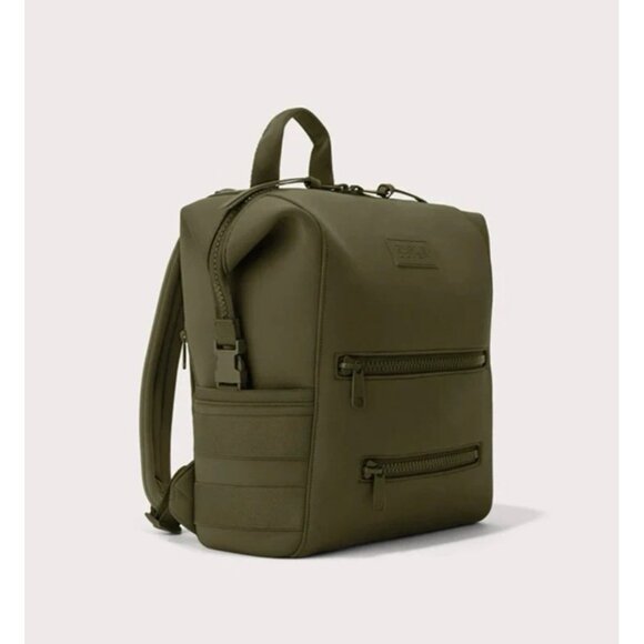 Dagne Dover Handbags - Dagne Dover Indi Olive Green Neoprene Diaper Backpack With Changing Mat NWOT